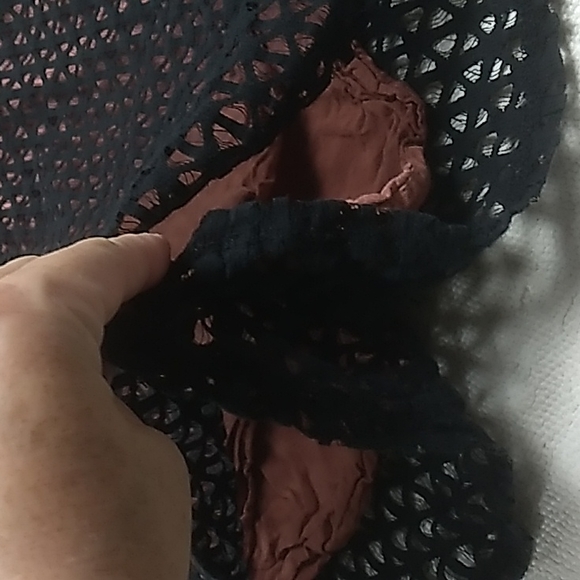 Astr Women's Jumper / Rompers size small in salmon & black with zippered back. - Picture 9 of 9